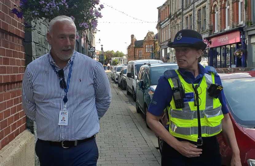 DPFCC Mike Johnson with PCSO Janine Wade